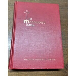 VTG 1966 The Methodist Hymnal Official Hyms Hardcover Book Dedicated/inscribed
